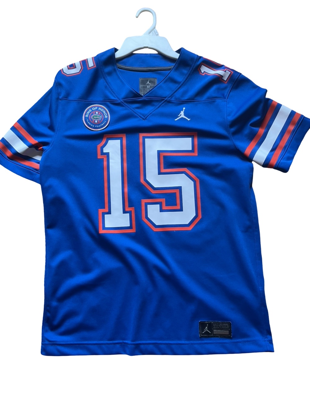Jordan Men's Blue and White #15 Football Jersey